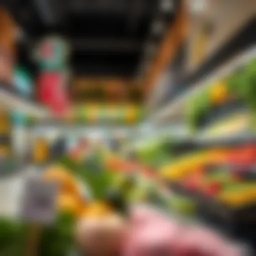 Interior view of Carrefour showcasing fresh produce