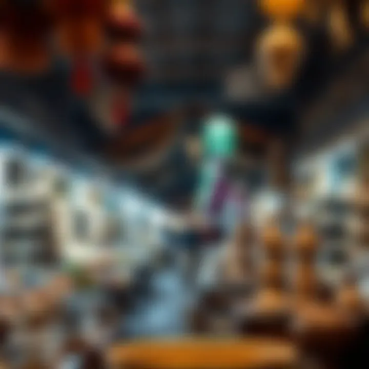 Artisan crafts and locally made products available in the souk