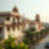 Scenic view of Deria's historic architecture