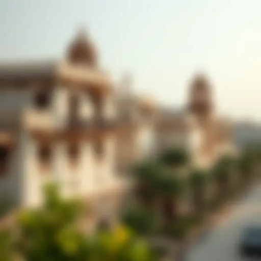 Scenic view of Deria's historic architecture