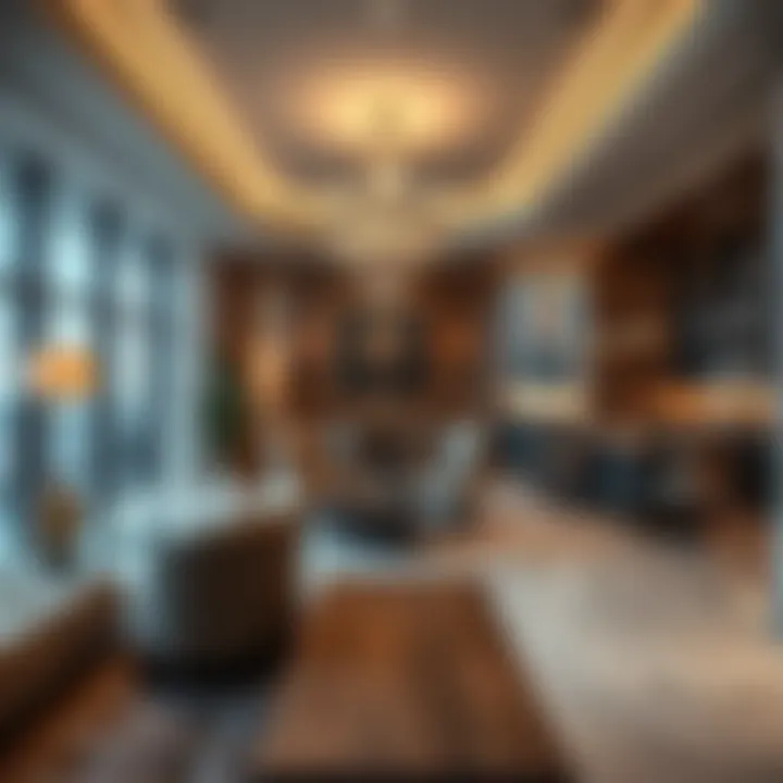 Interior shot highlighting luxury amenities within Dolphin Tower