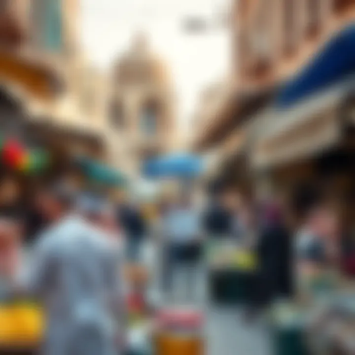 Cultural Riches of Al Fahidi: A Market Experience A vibrant market scene in the historic Al Fahidi neighborhood