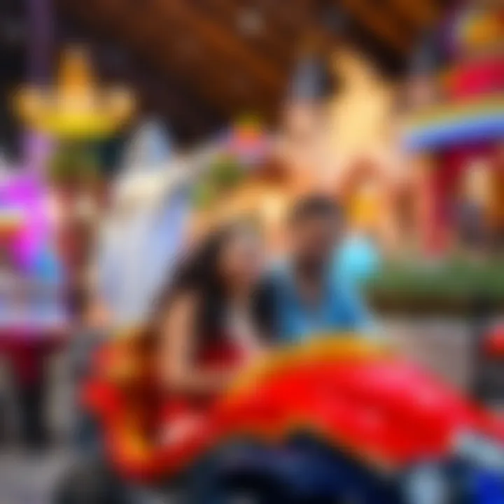 Family Experience at Dubai Park and Resort Family enjoying special package experience at Dubai Park