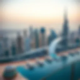 A panoramic view of Dubai's skyline showcasing modern architecture