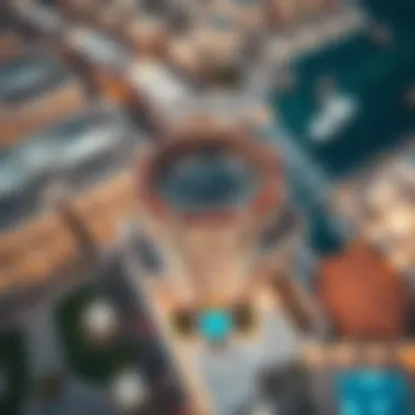 Aerial View of Dubai Sky View Aerial view of Dubai Sky View showcasing its stunning architecture