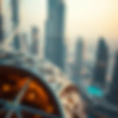 Close-up of the Burj Khalifa's intricate design