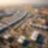 Aerial view of Emaar South showcasing its residential and commercial layout