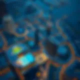 Aerial view of HDS Tower showcasing its unique architectural design