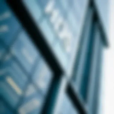 Close-up of HDS Tower's modern facade highlighting intricate details