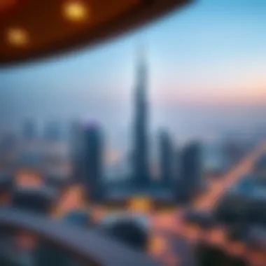 Panoramic view of JLT community with HDS Tower as a focal point