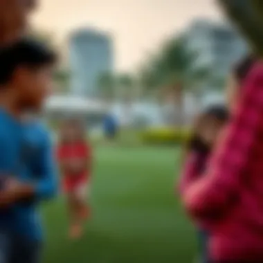 Vibrant Community Life at Hills Park Families enjoying recreational activities at Hills Park