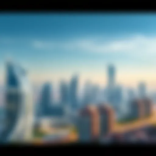 Breathtaking skyline of Dubai Land showcasing modern architecture