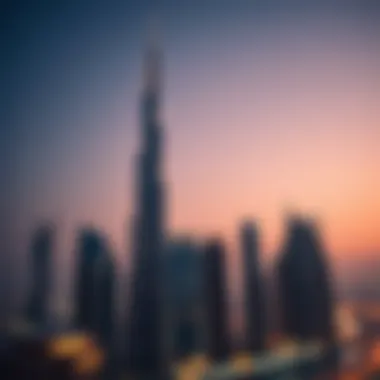 Burj Khalifa: A Symbol of Modern Engineering Majestic view of the Burj Khalifa at dusk