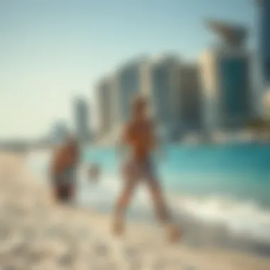 Leisurely Pursuits at Jumeirah Beach Vibrant beach activities and leisure options at Jumeirah Beach