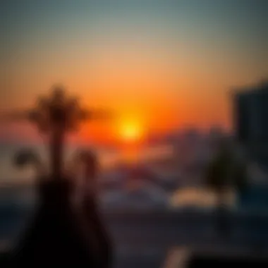 Sunset Serenity at Jumeirah Beach Stunning sunset view over Jumeirah Beach