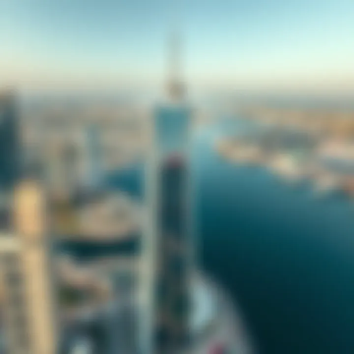 Iris Bay Tower Architectural Marvel Aerial view of Iris Bay Tower showcasing its unique architectural design