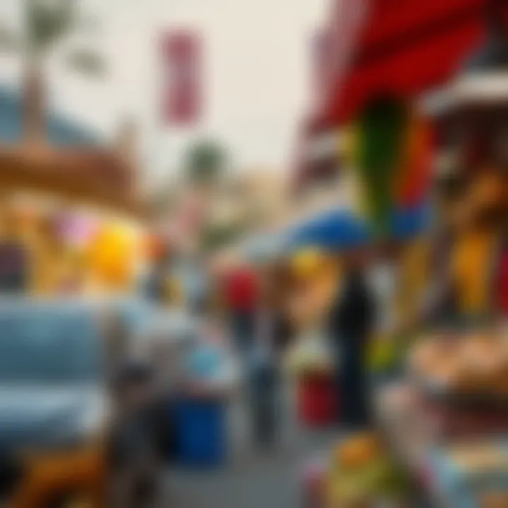 Vibrant local market scene in Jumeirah Village Circle