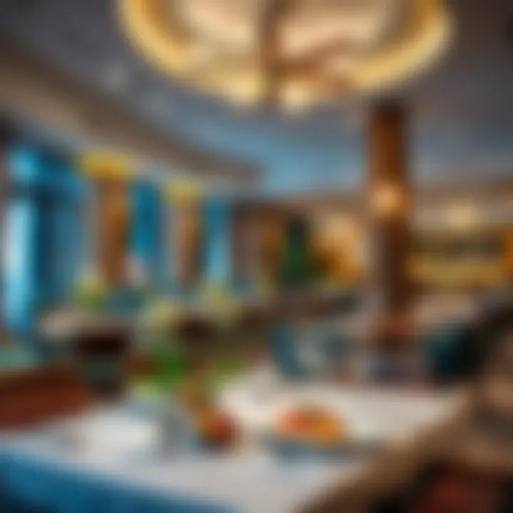 Culinary Delights at La Ville's Dining Venues Dining area featuring exquisite culinary offerings