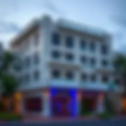 Exterior view of La Ville Hotel & Suites showcasing modern architecture