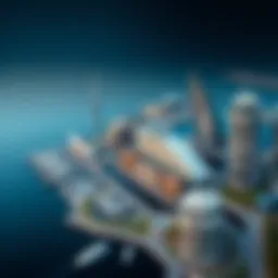 Aerial view of Marina Level Al Majara showcasing its modern architecture