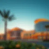A vibrant depiction of Meraas's innovative architectural designs