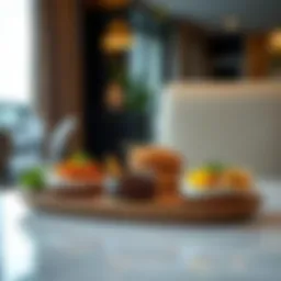 Exquisite presentation of traditional Indian dish