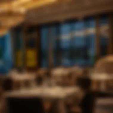 Luxurious dining atmosphere in a Michelin star restaurant