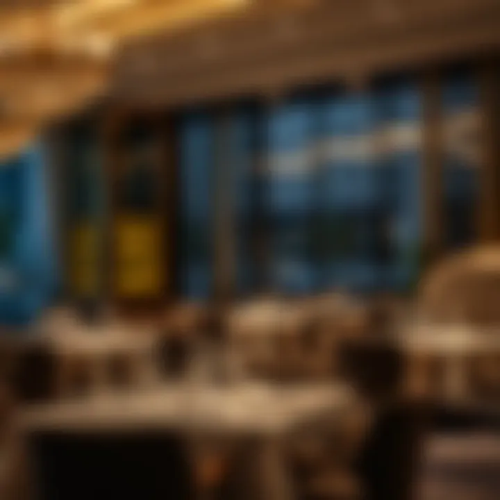 Luxurious dining atmosphere in a Michelin star restaurant