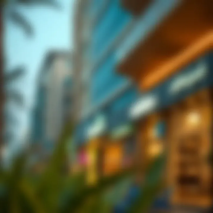 Commercial Area in Muhaisnah 4 Vibrant commercial area in Muhaisnah 4 with shops and cafes