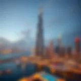 Stunning view of My Tower against the Dubai Marina skyline