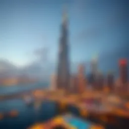 Stunning view of My Tower against the Dubai Marina skyline