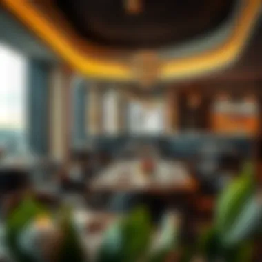 Upscale Dining at مول النخيل Culinary offerings at one of the upscale dining venues in مول النخيل
