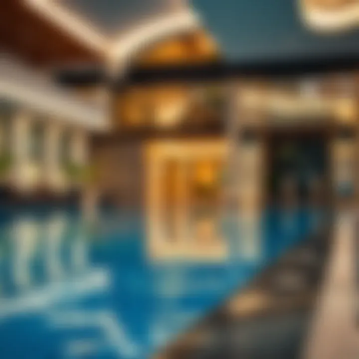 Amenities available at Platinum Residence including pool and gym