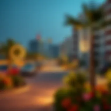 Vibrant Community of Jumeirah Village Circle Community environment surrounding Platinum Residence in JVC
