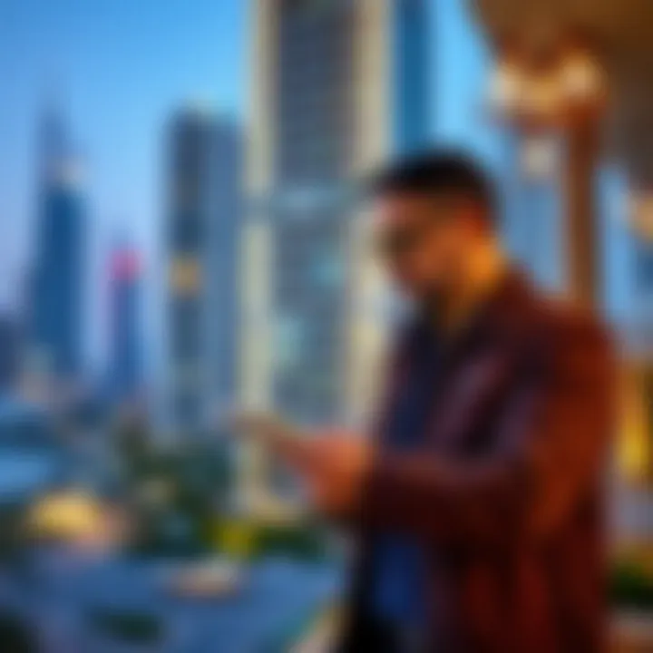 Investment Opportunities in Dubai's Real Estate Investor examining property options in Dubai