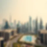 Dubai's Luxurious Skyline Stunning skyline view of Dubai showcasing luxury properties