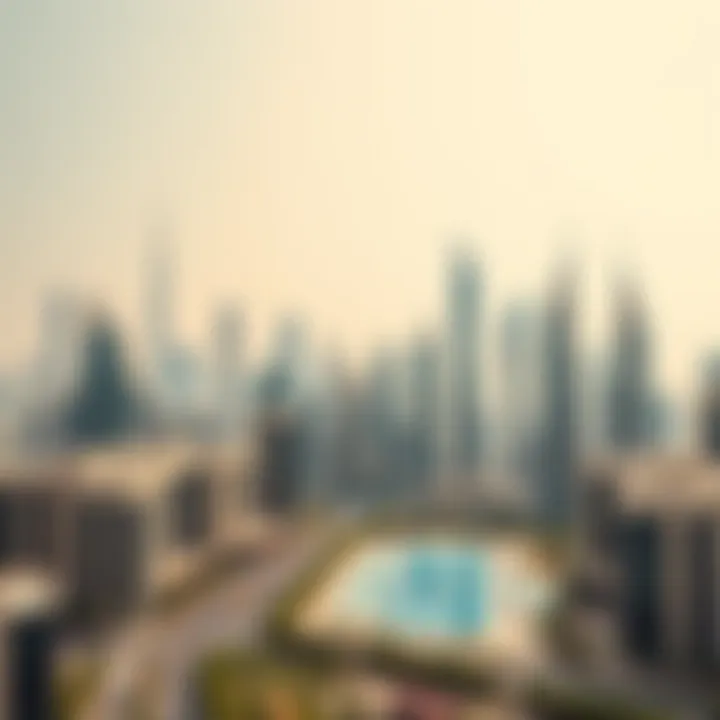 Dubai's Luxurious Skyline Stunning skyline view of Dubai showcasing luxury properties