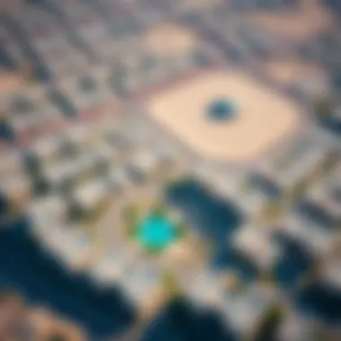 Aerial Perspective of Rawdat Al Warqa Aerial view of Rawdat Al Warqa showcasing its residential layout