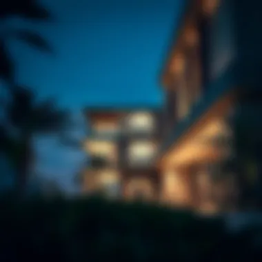 A modern architectural view of a real estate property in Dubai