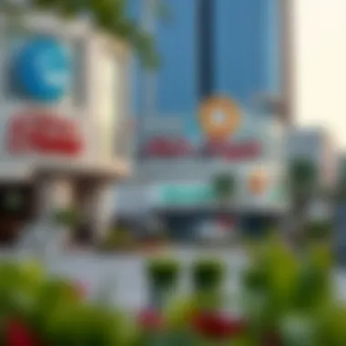 Attractive Community Features Surrounding the Mall of Emirates Community amenities and recreational spaces near the Mall of Emirates