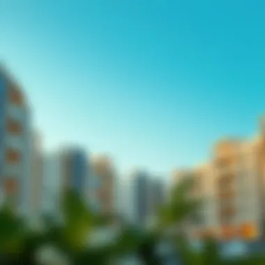 Contemporary Residential Properties in Proximity to Mall of Emirates Modern residential buildings near the Mall of Emirates