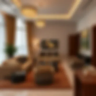 Spacious Living Areas in Al Baraha Rentals Interior of a rental apartment highlighting spacious living areas
