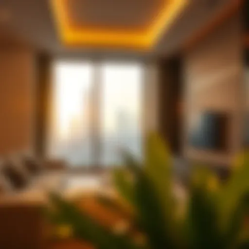 Chic Living Spaces Nearby Modern apartment view near Emirates Tower Metro Station