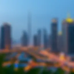 Dubai skyline showcasing luxurious rental properties