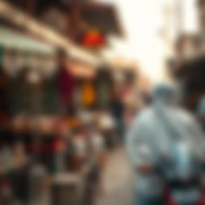 Vibrant Local Market in Satwa Vibrant local market scene highlighting the neighborhood's culture