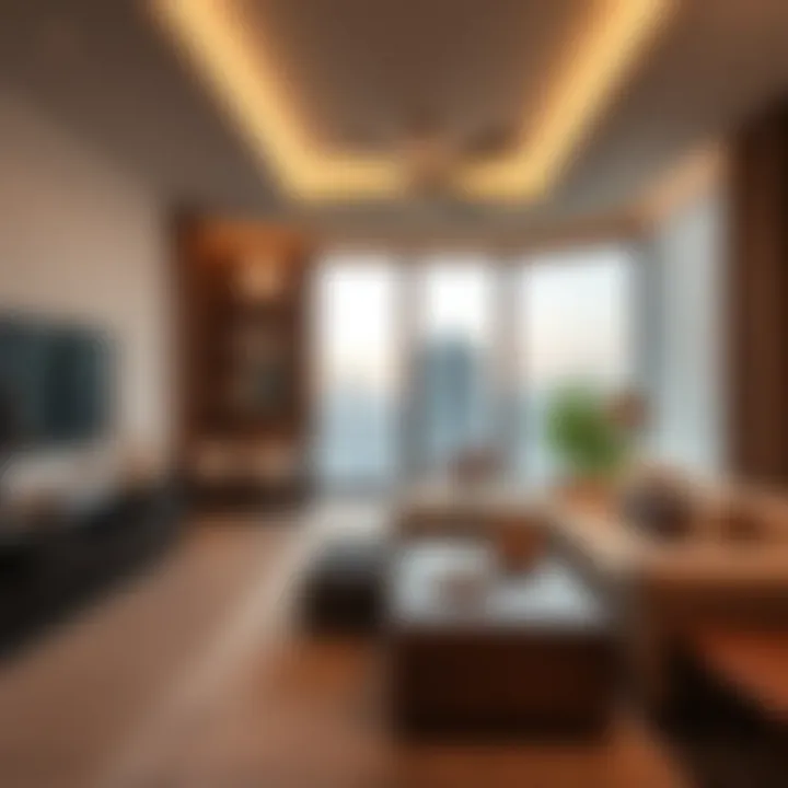 Stylish apartment interior in Bur Dubai