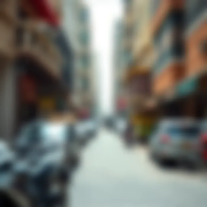 Vibrant neighborhood view in Bur Dubai