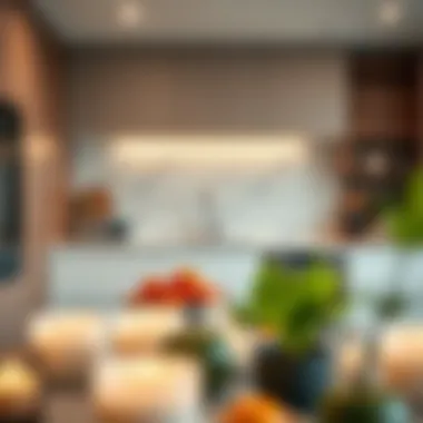 Contemporary kitchen in Rove Hotel Apartments