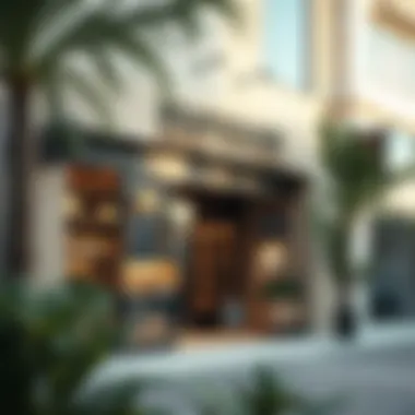 Trendy shopfront in Dubai