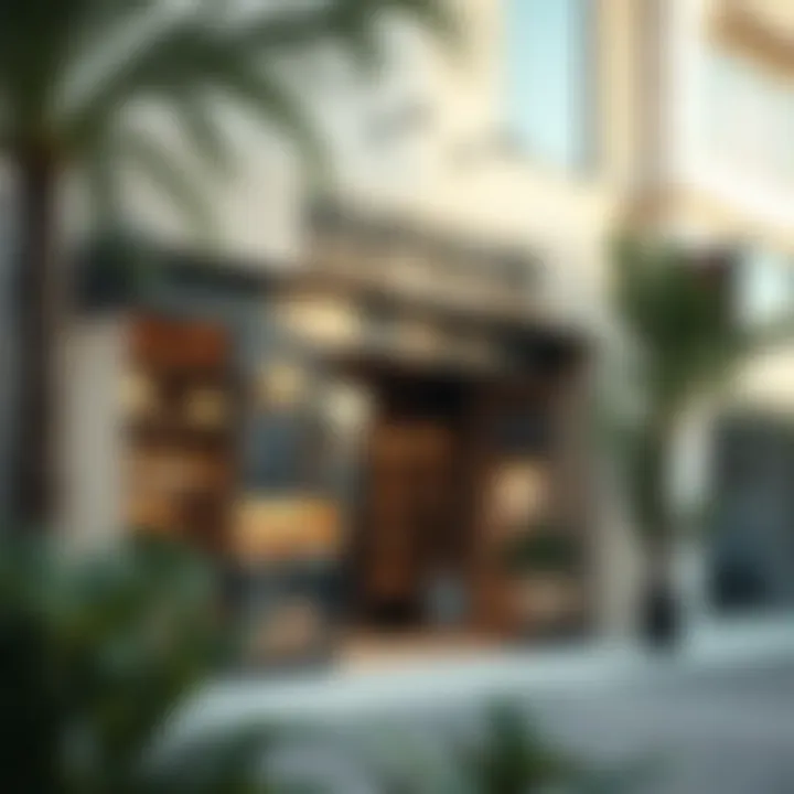 Trendy shopfront in Dubai